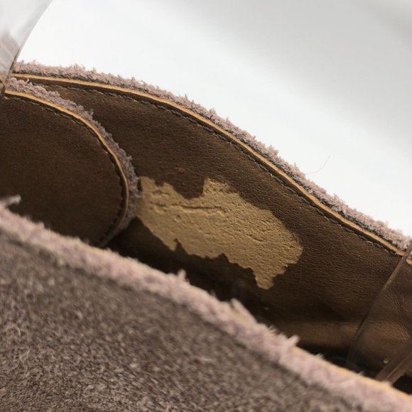 Steve Madden Womens Ankle Boots Wedge Heel Suede Lace Up Beige 9 - Picture 6 of 7